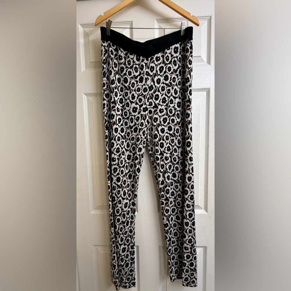 Diane Von Furstenberg Kids' Black and White Patterned Leggings